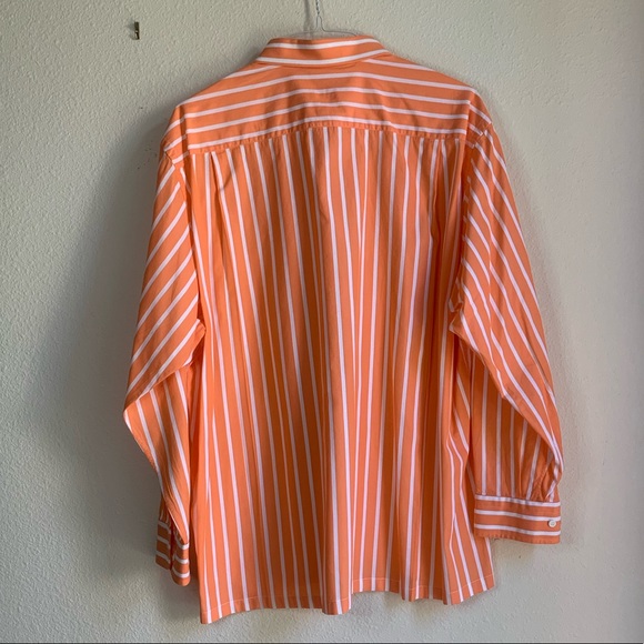 Brioni XL orange and white men’s dress shirt - Picture 2 of 3